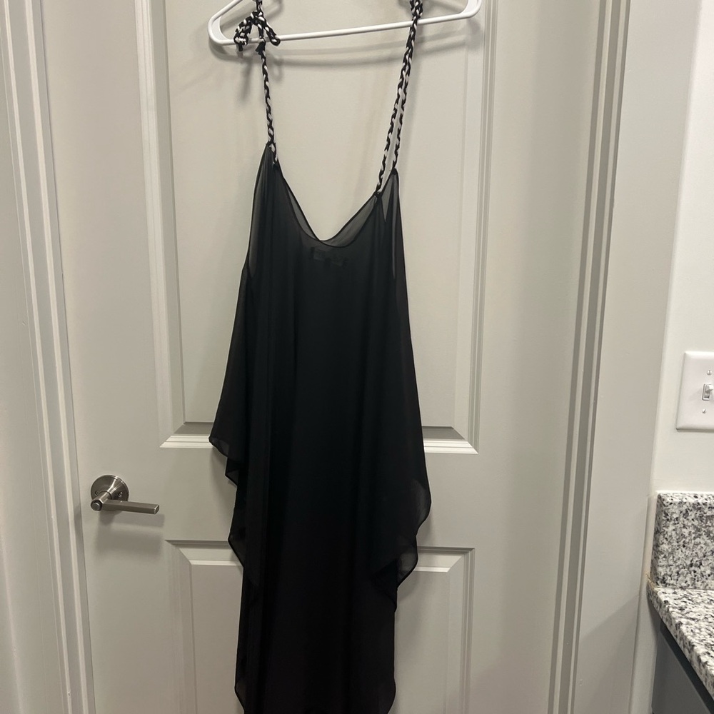 NWoT VENUS Black Asymmetrical Swim Cover up Size L/XL - Picture 5 of 5